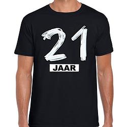 Foto van 21 jaar verjaardag cadeau t-shirt zwart voor heren 2xl - feestshirts