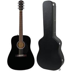 Foto van Fender cd-60s black akoestische westerngitaar + koffer