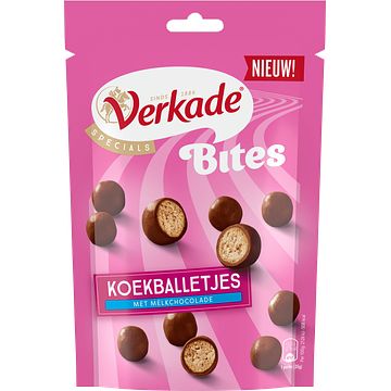 Foto van Verkade specials bites koekballetjes met melkchocolade 120g bij jumbo