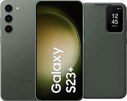 Foto van Samsung galaxy s23 plus 256gb groen 5g + clear view book case groen