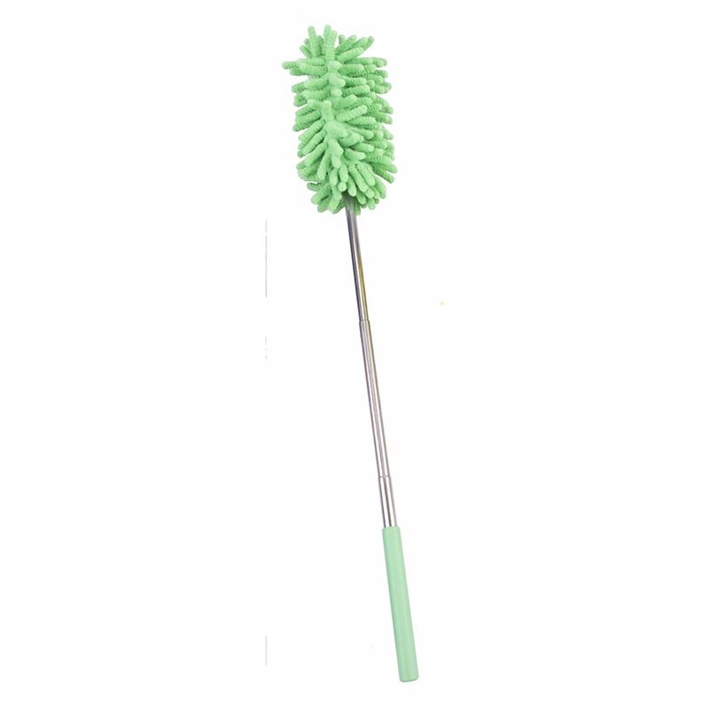 Foto van Telescopische duster groen 26-74 cm - plumeaus