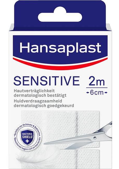 Foto van Hansaplast pleisters sensitive 2m x 6cm