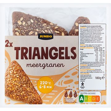 Foto van Jumbo triangels meergranen 2 stuks