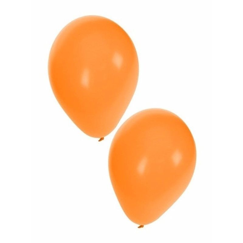 Foto van 200x oranje holland ballonnen - ballonnen