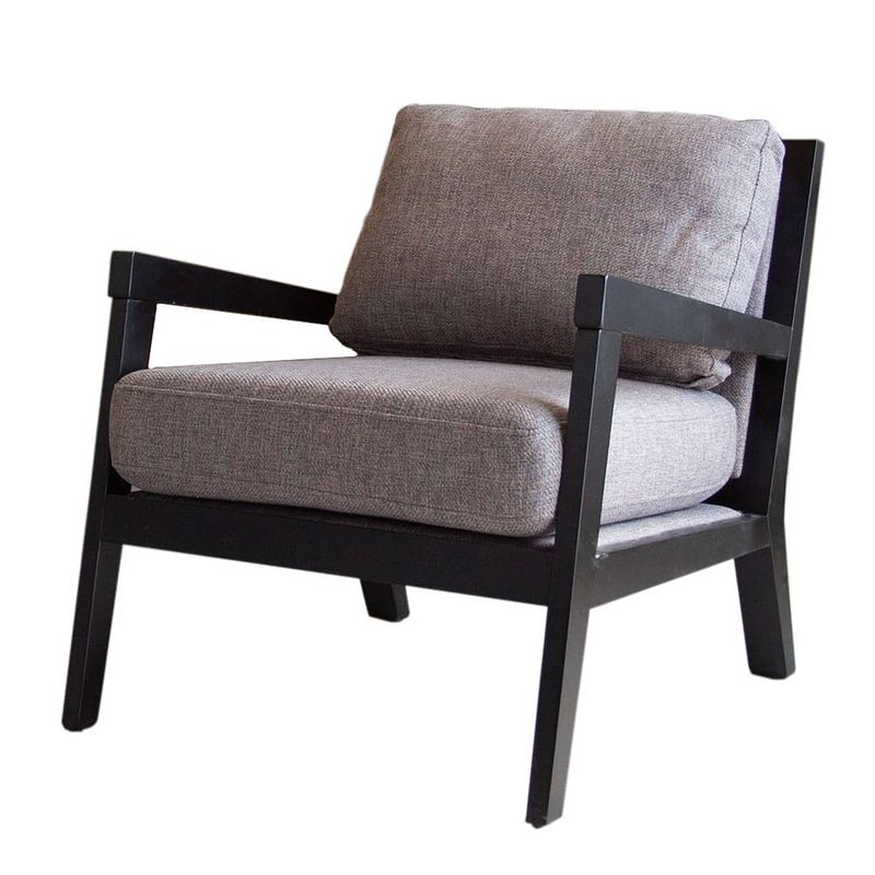 Foto van Dimehouse industriële fauteuil morris - stof - grijs