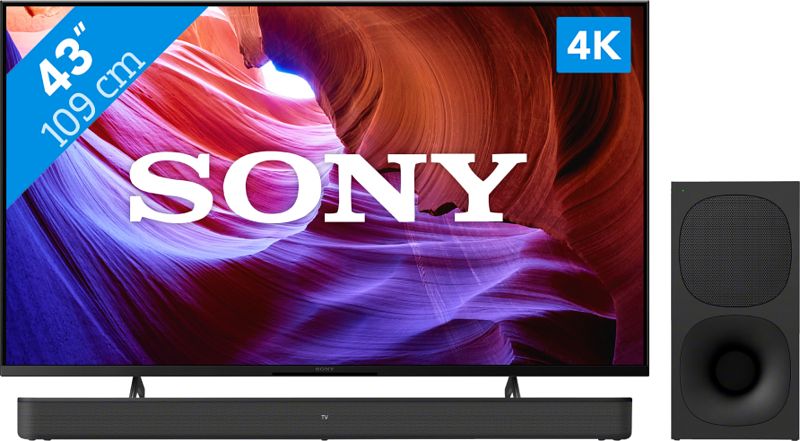 Foto van Sony bravia kd-43x85kp (2022) + soundbar