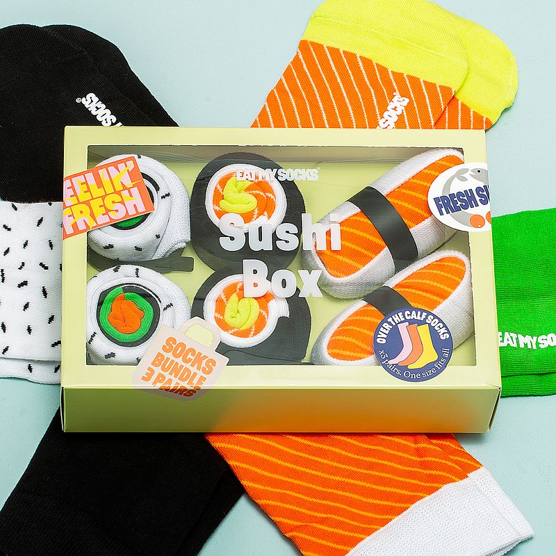 Foto van Sushi sokken giftset (drie paar)