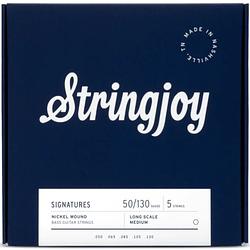 Foto van Stringjoy signatures b5l medium 50-130 long scale snarenset voor vijfsnarige bas