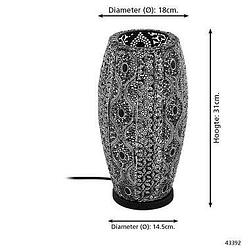 Foto van Eglo tafellamp riyadh - zwart - leen bakker