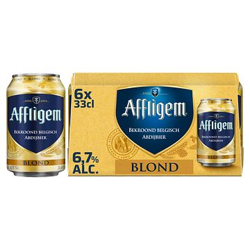 Foto van Affligem blond bier blikken 6 x 330ml bij jumbo