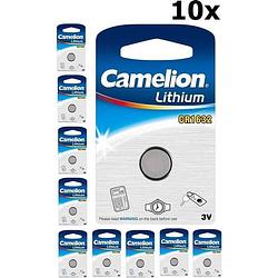 Foto van 10 stuks camelion cr1632 125mah 3v lithium knoopcel batterij
