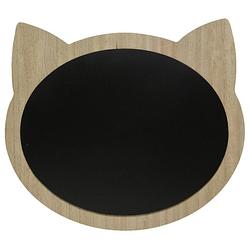 Foto van Katten/poezen krijtbord/memobord mdf 40 x 35 cm - krijtborden