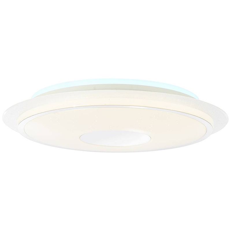 Foto van Brilliant g97039/58 viktor led-plafondlamp led energielabel: f (a - g) 32 w wit, zilver