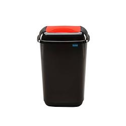 Foto van Plafor quatro prullenbak, afvalbak afvalscheiding, recycling, keuken 45l, rood