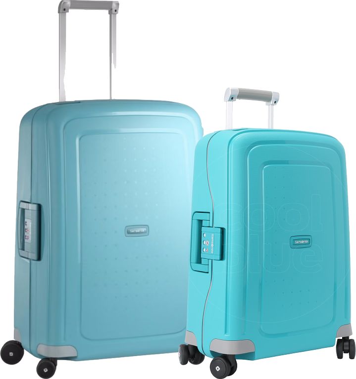 Foto van Samsonite s'cure spinner 55+69cm aqua blue kofferset