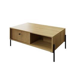 Foto van Meubella salontafel solid - eiken - 100 cm