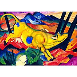 Foto van Franz marc - die gelbe kuh kunstdruk 100x70cm