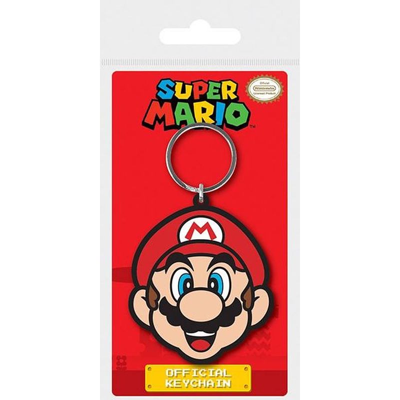 Foto van Pyramid international sleutelhanger super mario 6 cm rood