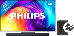 Foto van Philips the one (65pus8807) - ambilight (2022) + soundbar + hdmi kabel