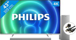 Foto van Philips 43pus7556 + soundbar + hdmi kabel