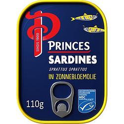 Foto van Princes sardines in zonnebloemolie 110g bij jumbo