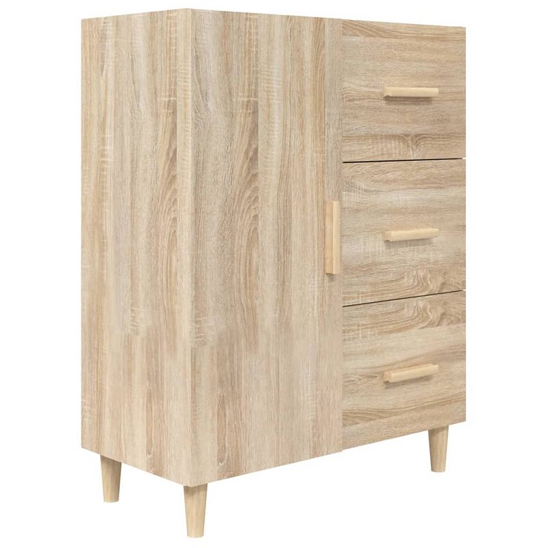 Foto van Vidaxl dressoir 69,5x34x90 cm bewerkt hout sonoma eikenkleurig