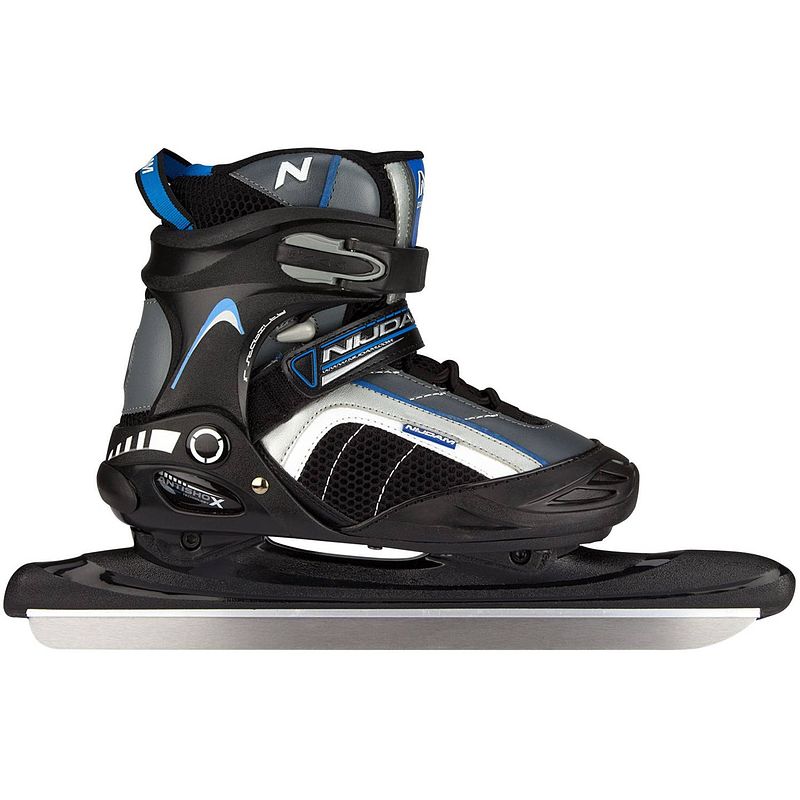 Foto van Nijdam noren schaatsen semi softboot unisex zwart/blauw maat 46