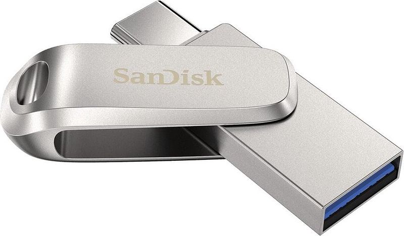 Foto van Sandisk dual drive luxe usb-stick 3.2 - usb en usb-c - 512gb