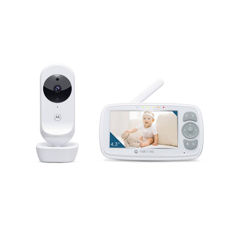 Foto van Motorola nursery babyfoon - met camera - vm34 - 4.3-inch kleurendisplay - terugspreekfunctie - slaapliedjes