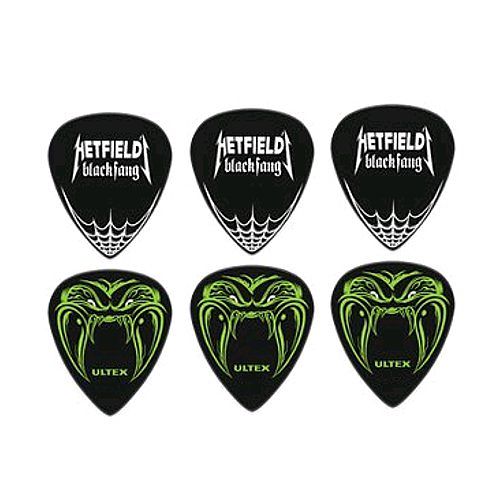 Foto van Dunlop ph112p114 hetfield black fang plectrums 1.14mm (6 stuks)