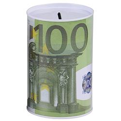 Foto van 100 euro biljet spaarpotje 8 x 13 cm - spaarpotten
