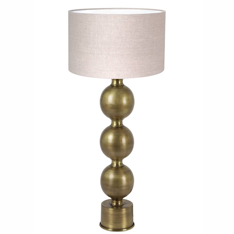 Foto van Light & living jadey tafellamp beige