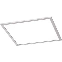 Foto van Led plafondlamp - plafondverlichting - trion povino - 25w - warm wit 3000k - dimbaar - vierkant - mat nikkel - aluminium