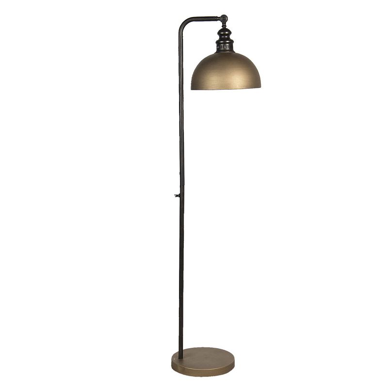 Foto van Clayre & eef koperkleurig vloerlamp 36*28*152 cm e27/max 1*60w 5lmp630