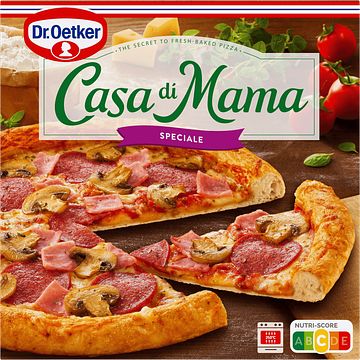 Foto van 2 voor € 6,00 | dr. oetker casa di mama pizza speciale 415g aanbieding bij jumbo