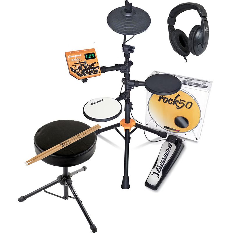 Foto van Carlsbro rock50 starterset drumstel elektronisch incl. accessoires