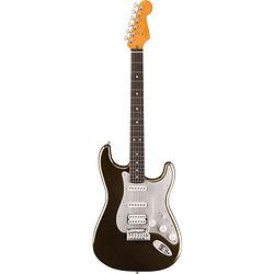 Foto van Fender american ultra ii stratocaster hss eb texas tea elektrische gitaar met koffer