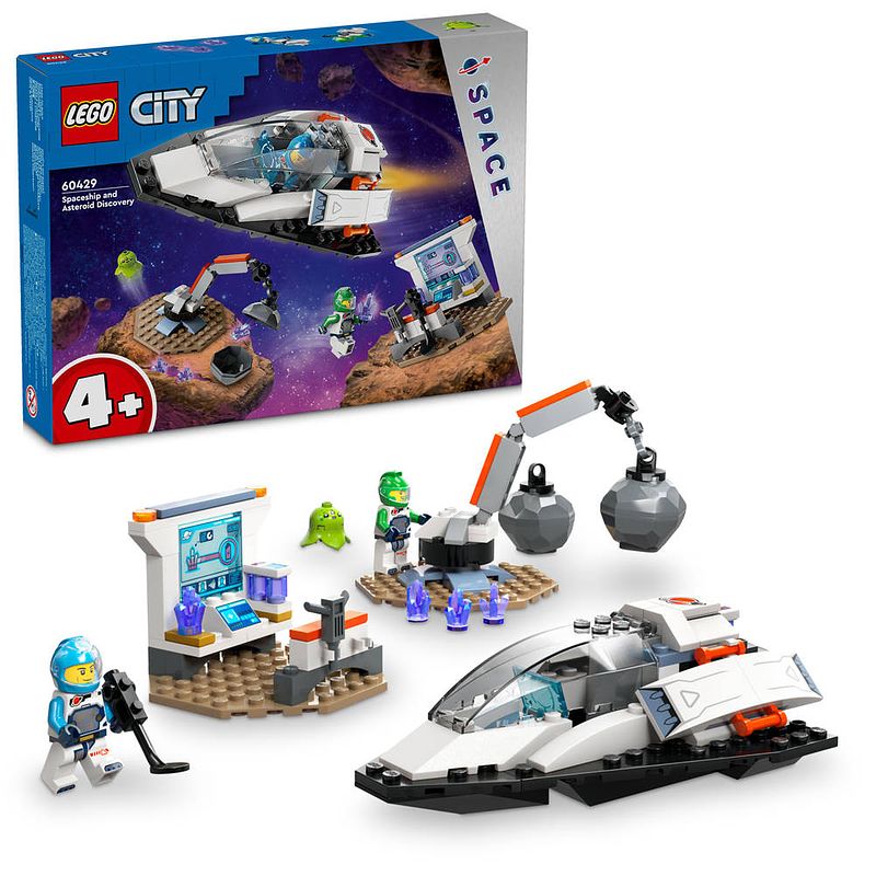 Foto van Lego city ruimteschip en ontdekking van asteroïde 60429