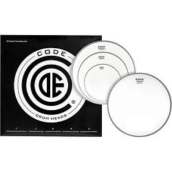 Foto van Code drum heads tpsigctdf signal fusion pack 10-12-14 inch coated tomvellen + 14 inch coated snaredrumvel