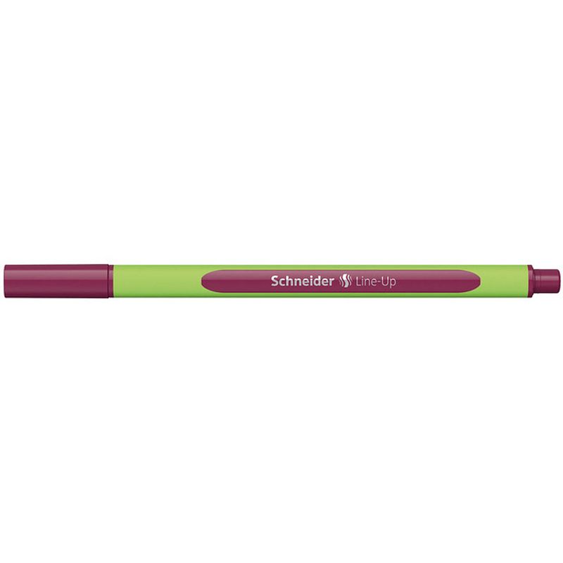 Foto van Schneider fineliner line-up 0,4 mm 16 cm rubber appelgroen/rood