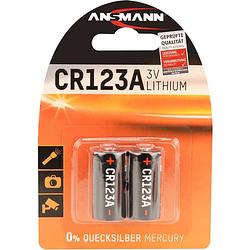 Foto van Ansmann cr17335 cr123a fotobatterij lithium 1375 mah 3 v 2 stuk(s)