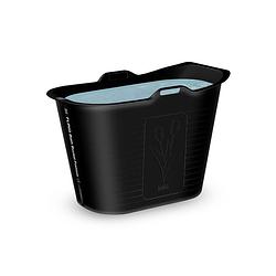 Foto van Flinq bath bucket premium - badkuip - zitbad - thermometer - 165l - zwart