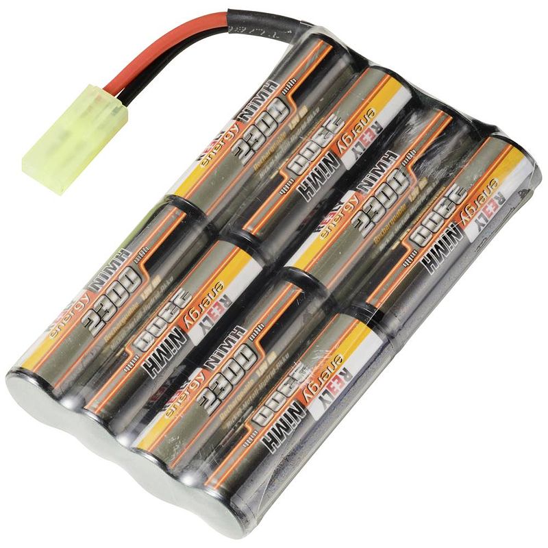 Foto van Reely nimh accupack 9.6 v 2300 mah aantal cellen: 8 aa (penlite) aa (penlite) stick mini-tamiya-stekker