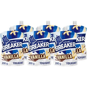 Foto van Melkunie breaker vanille yoghurt 6 x 200g bij jumbo