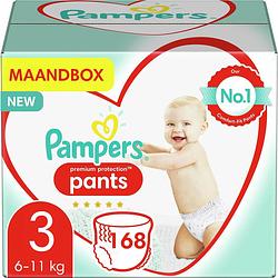 Foto van Pampers - premium protection pants - maat 3 - maandbox - 168 luierbroekjes