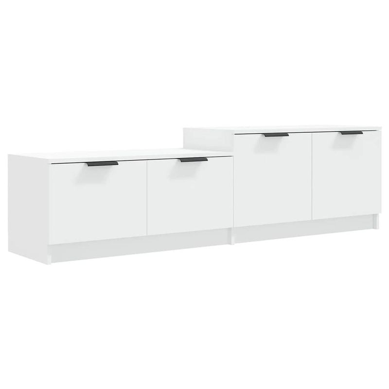 Foto van The living store tv-meubel trendy tv-meubels - 158.5 x 36 x 45 cm - bewerkt hout