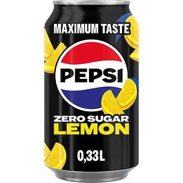 Foto van Pepsi zero lemon blik 330ml bij jumbo