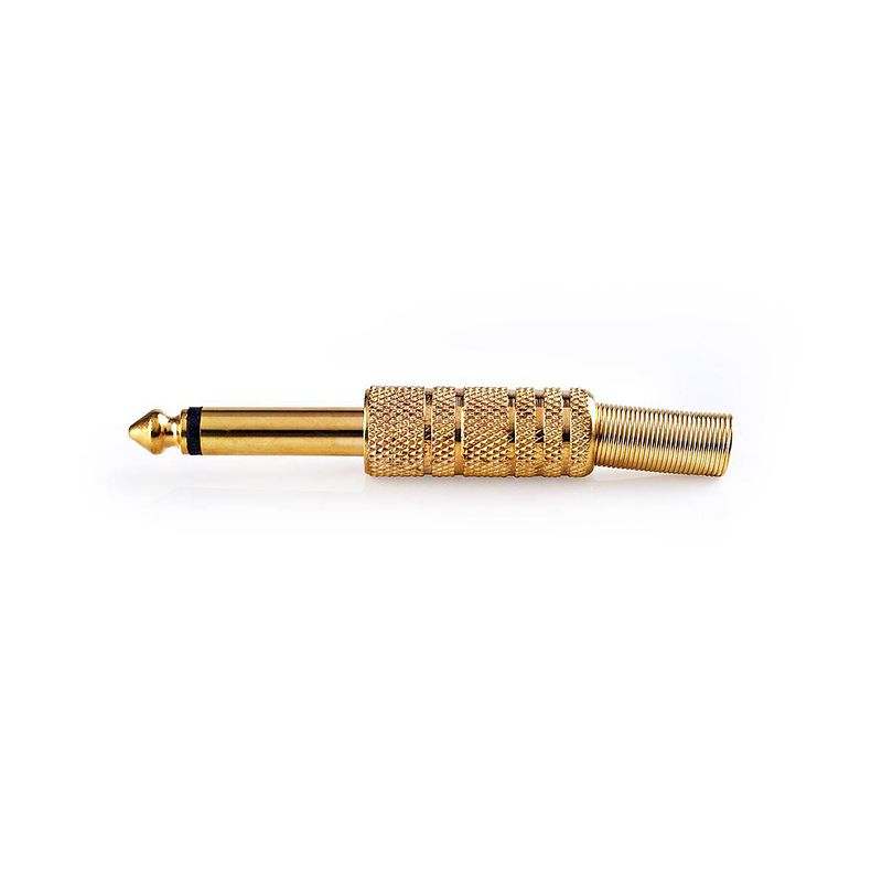 Foto van Nedis 6,35 mm audioconnector - cavc23982gd - goud