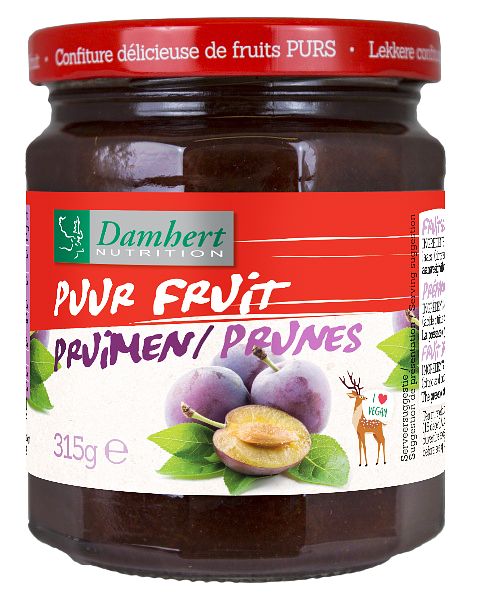 Foto van Damhert puur fruit confituur pruimen