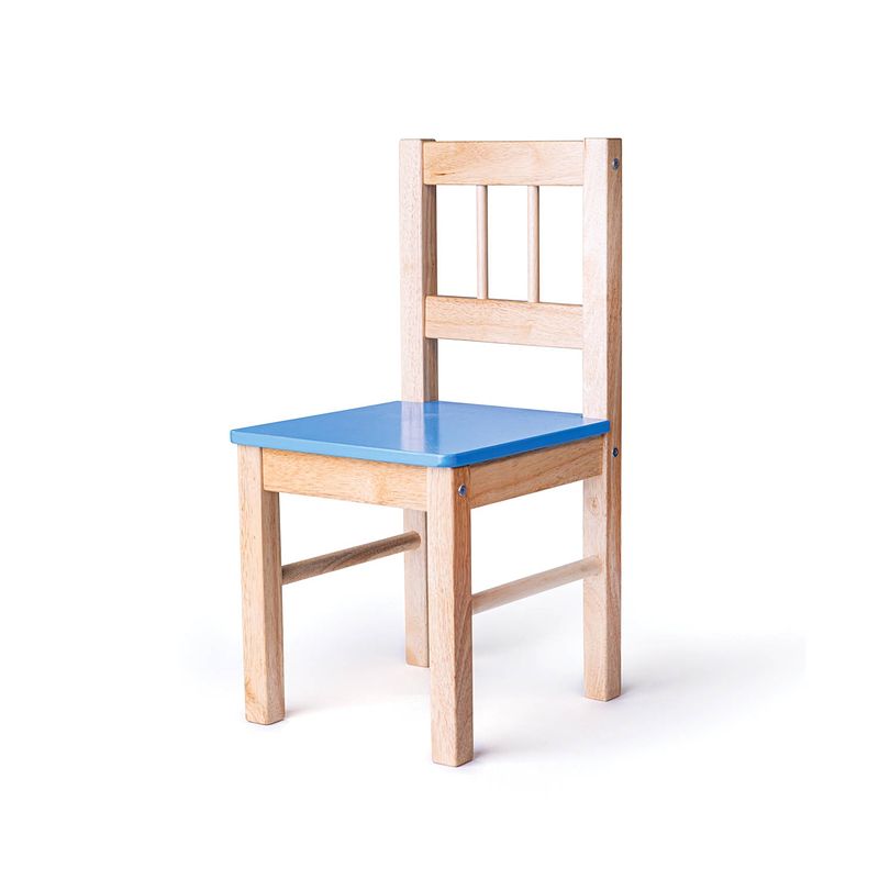 Foto van Bigjigs houten stoel - blauw
